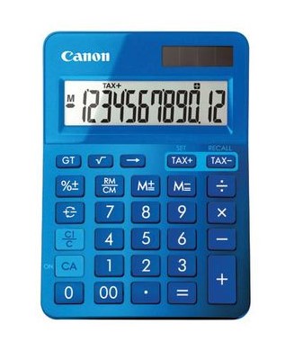 LS123KMBL METALLIC BLUE 12 DIGIT DESKTOP CALCULATOR