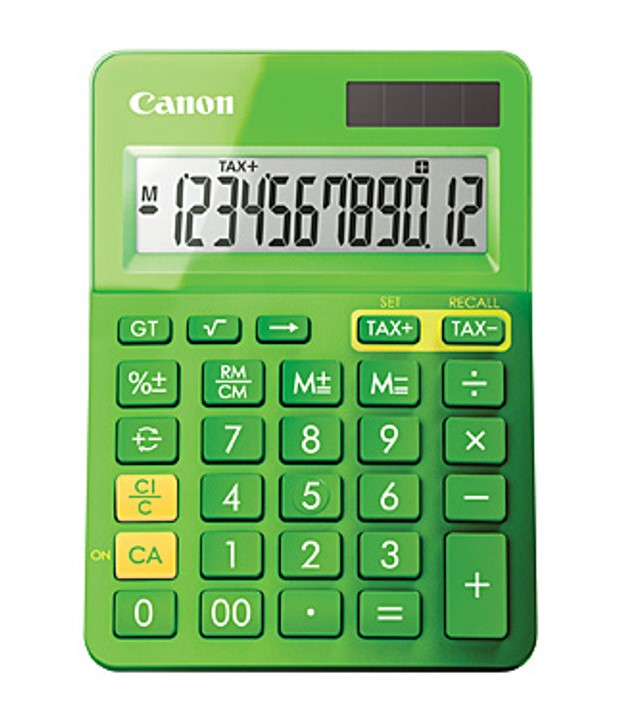LS123KMGR METALLIC GREEN 12 DIGIT DESKTOP CALCULATOR