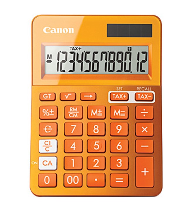 LS123KMOR METALLIC ORANGE 12 DIGIT DESKTOP CALCULATOR