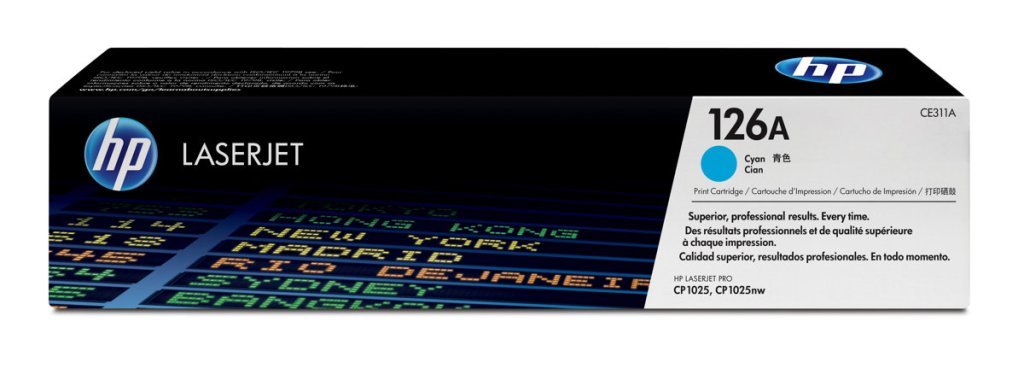 HP 126A CYAN TONER 1000 PAGE YIELD FOR LJ PRO CP1020