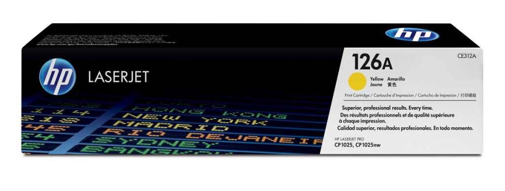 HP 126A YELLOW TONER 1000 PAGE YIELD FOR LJ PRO CP1020