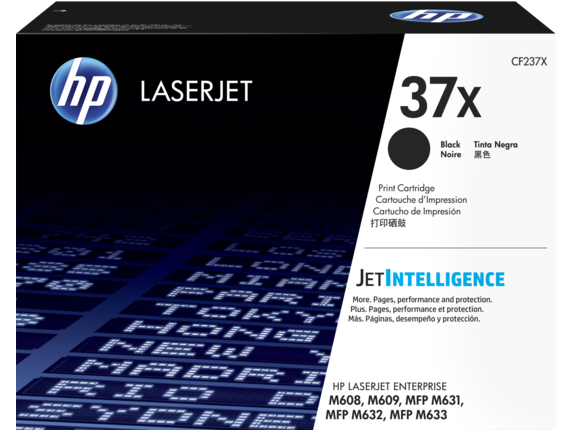 HP 37X HIGH YIELD BLACK ORIGINAL LASERJET TONER CARTRIDGE
