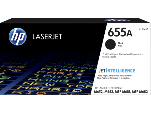 HP 655A BLACK ORIGINAL LASERJET TONER CARTRIDGE