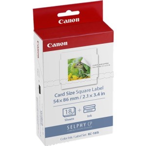 CANON KC18IS COLOUR INK SQUARE LABEL PACK