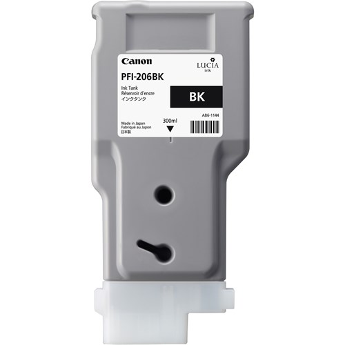 PFI-206BK LUCIA EX BLACK INK F OR IPF6400 6450 - 300ML