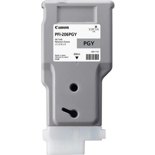 PFI-206PGY LUCIA EX PHOTO GREY INK FOR IPF6400 6450 - 300ML