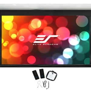 110" MOTORISED 169 PROJECTOR SCREEN IR & RF CONTROL RJ45 12V TRIGGER & SWITCH SAKER
