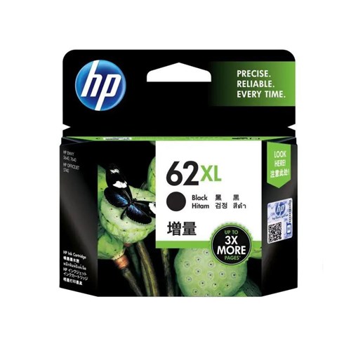 HP 62XL BLACK INK CARTRIDGE 600 PAGES FOR OJET 200/ENVY 5540