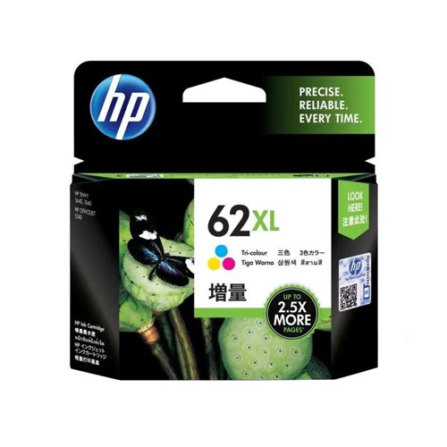 HP 62XL TRI-COLOR INK CART 415 PAGES FOR OJET 200/ENVY 5540