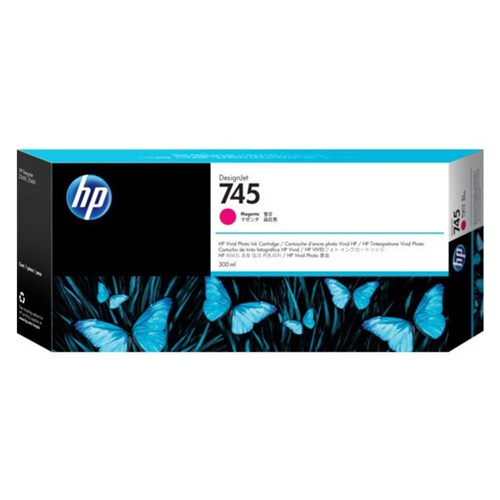 HP 745 300-ML MAGENTA DESIGNJET INK CARTRIDGE