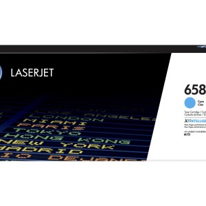 HP 658A CYAN LASERJET TONER CARTRIDGE 6K