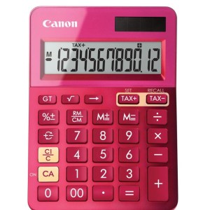 LS123KMPK METALLIC PINK 12 DIGIT DESKTOP CALCULATOR