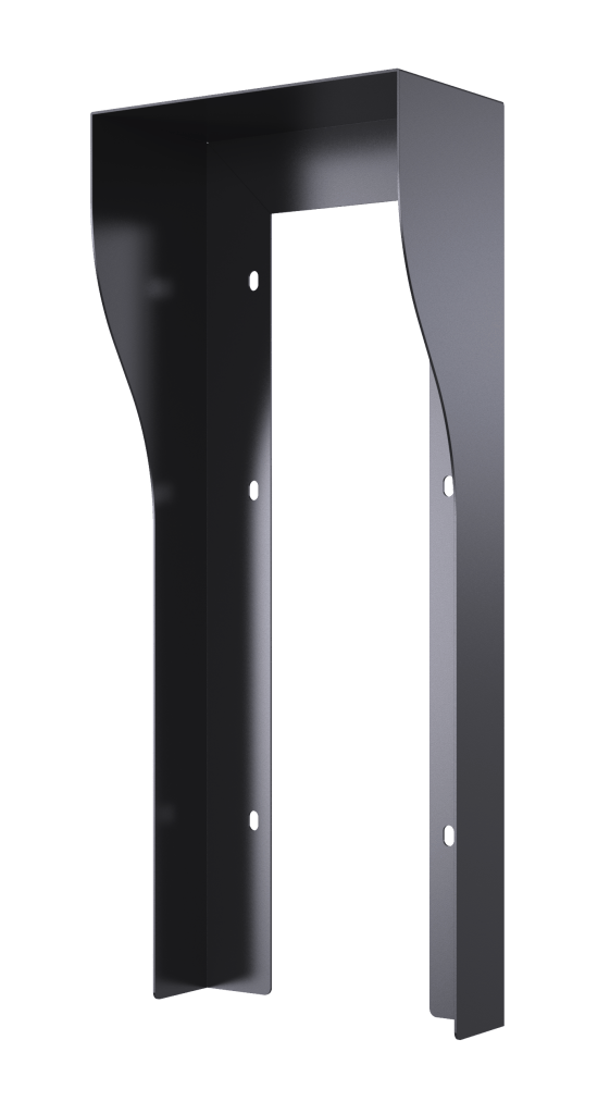 R20K & R20B2.3.4.5 BUTTONS ON WALL RAIN HOOD - BLACK