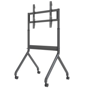 NORTH BAYOU HEAVY DUTY ELECTRIC HEIGHT ADJUST TV TROLLEY 60" - 100" 90KG