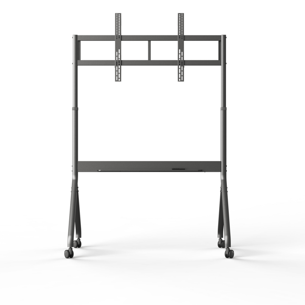 NORTH BAYOU HEAVY DUTY ELECTRIC HEIGHT ADJUST TV TROLLEY 80" - 110" 90KG