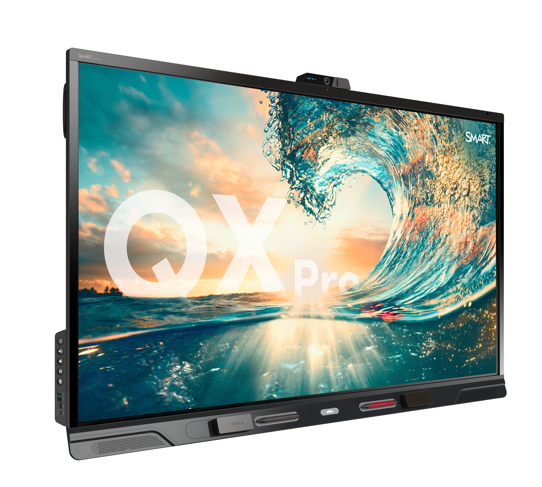 SMART Board QX086 Pro series interactive display with iQ 5Y Assure And SWC-120UHD Camera