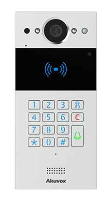 2-WIRE SIP INTERCOM WITH KEYPAD AND RF CARD READER