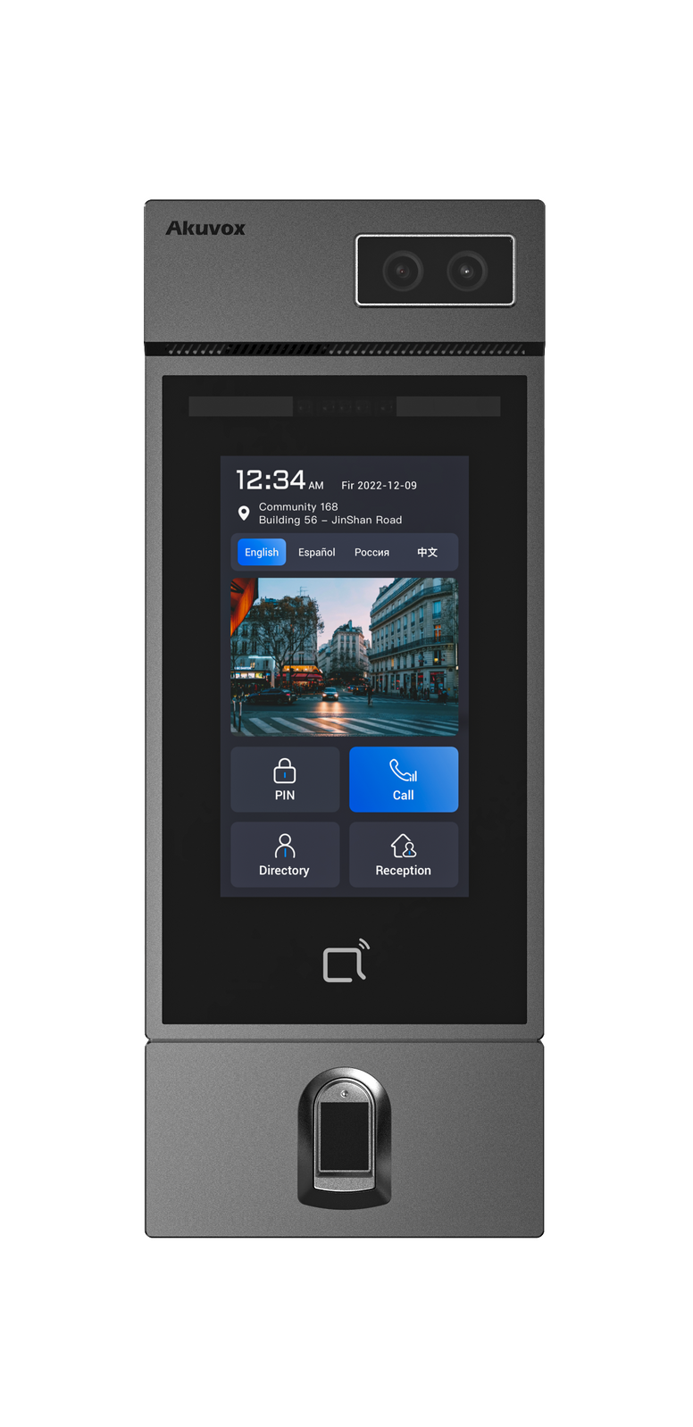 FACIAL RECOGNITION DOOR PHONE EXPANDABLE WITH FINGERPRINT MODULE