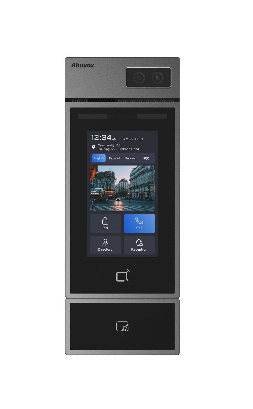 FACIAL RECOGNITION DOOR PHONE EXPANDABLE WITH INDUCTION LOOP MODULE