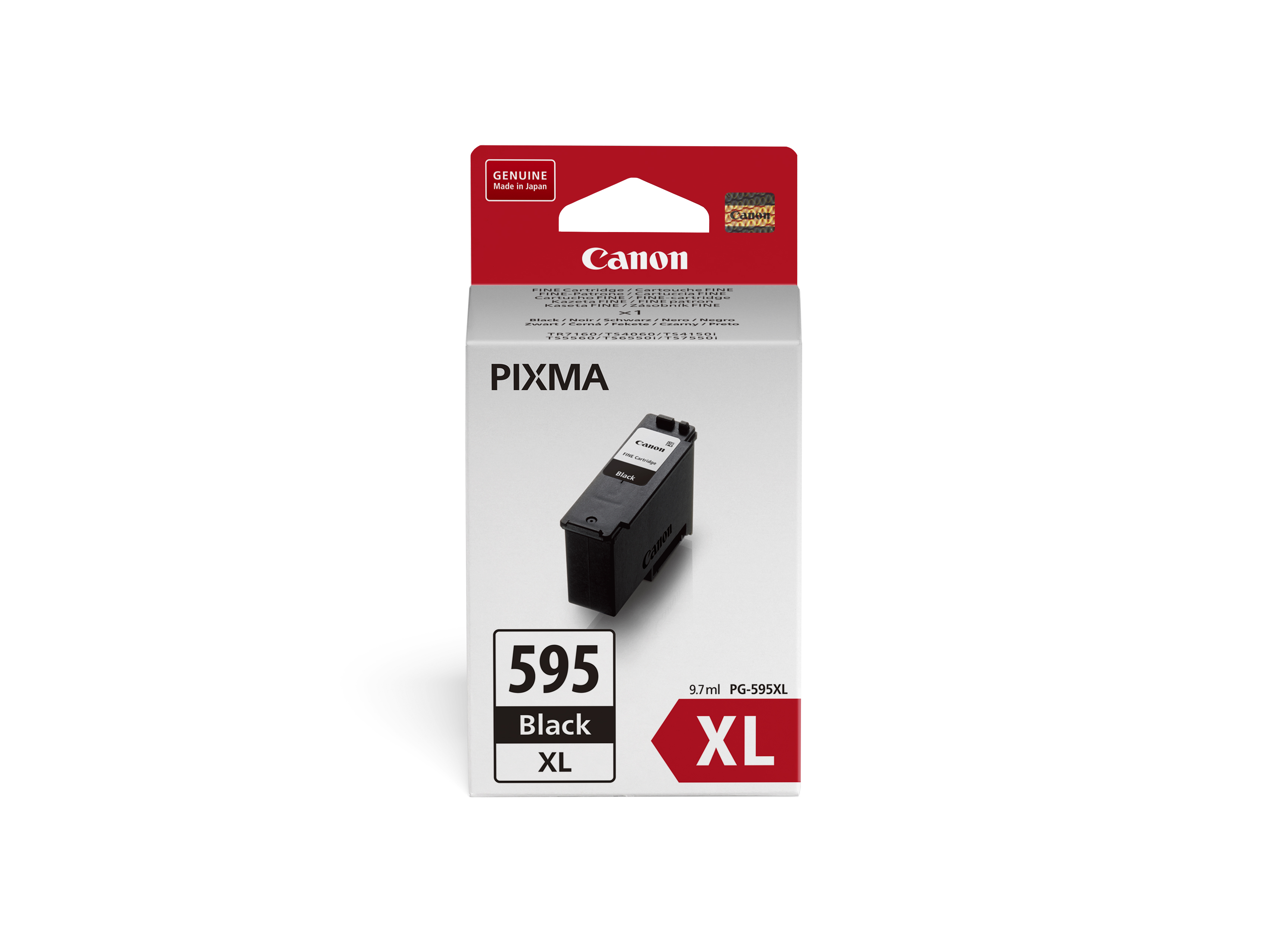 CANON PG-595XL FINE CARTRIDGE BLACK FOR TS4060 300 PAGE YIELD