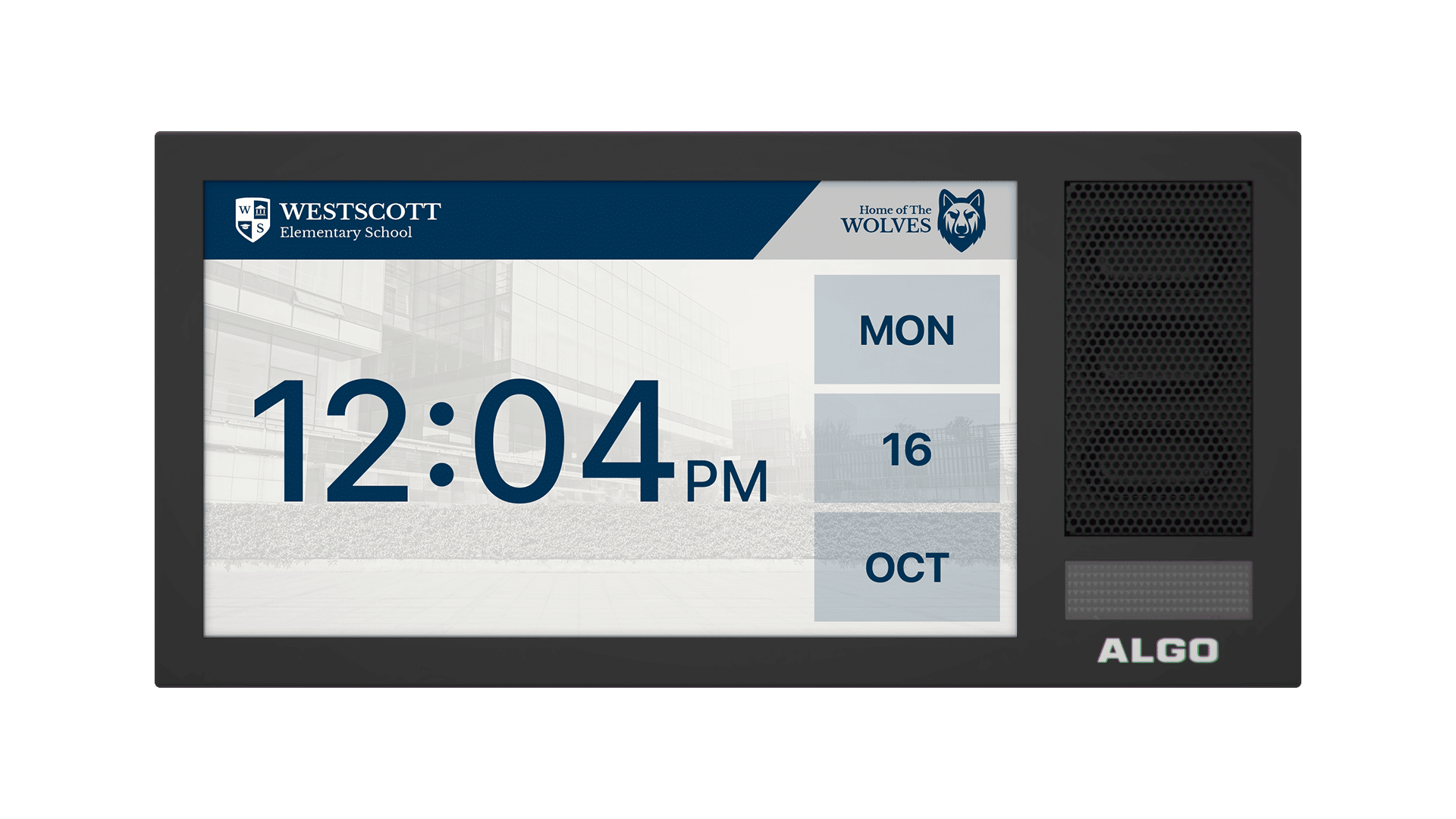 IP DIGITAL DISPLAY WITH SPEAKER SINGLE SIDED