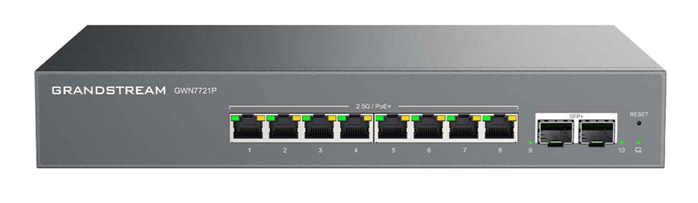 LAYER 2-LITE MANAGED MULTI-GIG SWITCH 8 X 2.5 GIGE 2 X 10G SFP 8 X POE/POE