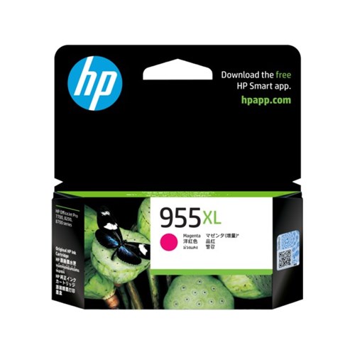 HP 955XL HIGH YIELD MAGENTA ORIGINAL INK CARTRIDGE 1.6K YIELD