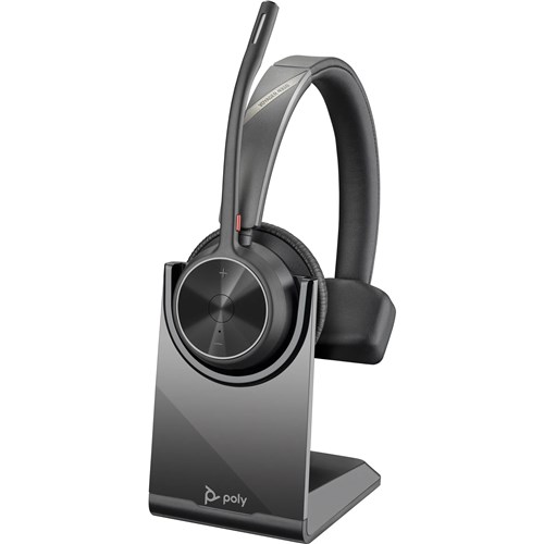 POLY VOYAGER 4310 UC MONAURAL HEADSET BT700 USB-A ADAPTER  CHARGING STAND