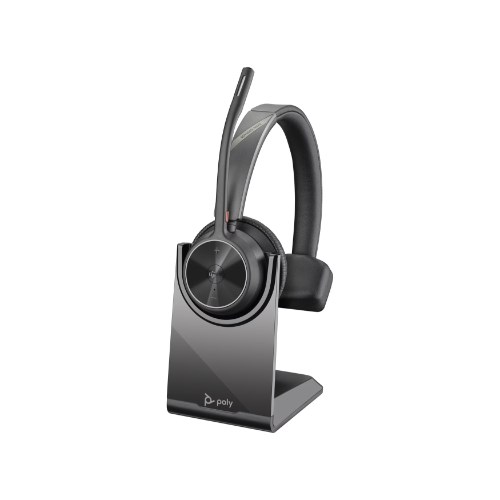 POLY VOYAGER 4310 MICROSOFT TE AMS CERTIFIED HEADSET BT700 D ONGLE CHARGING STAND