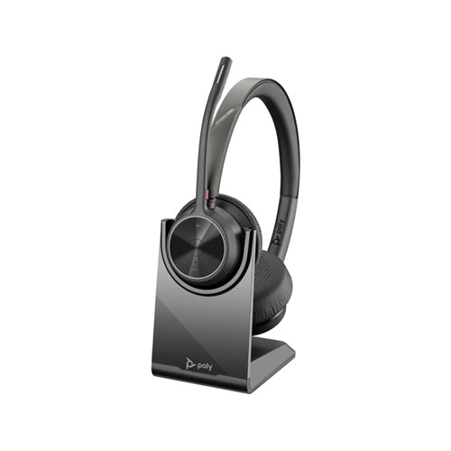 POLY VOYAGER 4320 UC STEREO US B-A HEADSET BT700 USB-A ADAPT ER CHARGING STAND