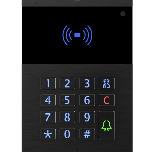 SIP INTERCOM WITH KEYPAD AND RF CARD READER BLACK