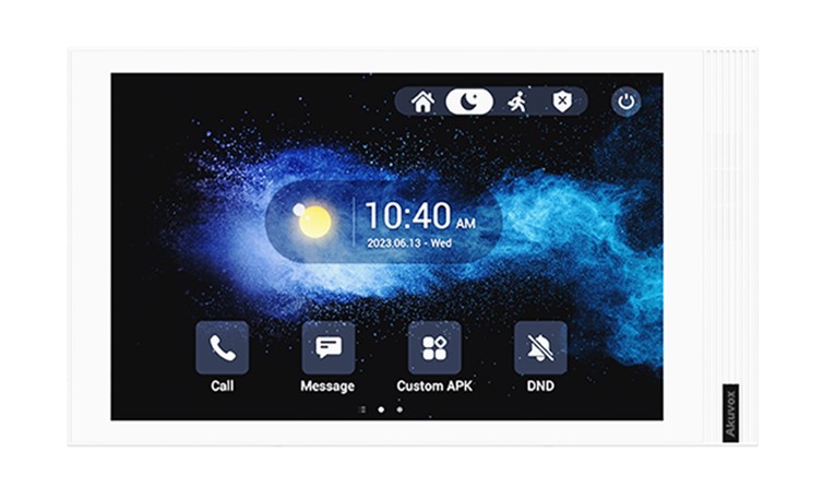 10.1" SIP INDOOR UNIT WITH WI-FI AND CAMERA IN WHITE