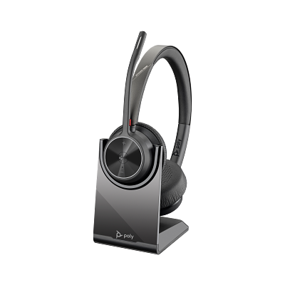POLY VOYAGER 4320 MICROSOFT TE AMS CERTIFIED HEADSET BT700 D ONGLE CHARGING STAND
