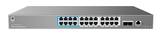 ENTERPRISE LAYER 2 MANAGED POE NETWORK SWITCH 24 X GIGE  2 X SFP 400 WATT POE
