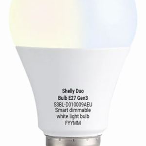 SHELLY DUO BULB E27 GEN3