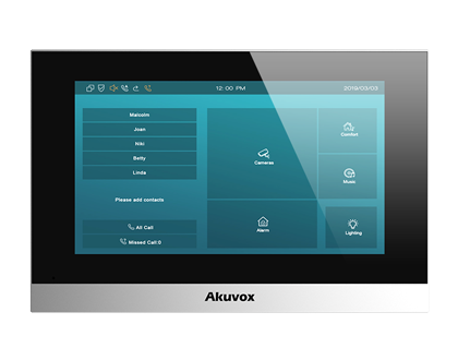 7" SIP INDOOR UNIT IN SILVER ANDROID 9 VERSION