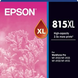 EPSON 815XL MAGENTA INK FOR WORKFORCE PRO WF-3920 WF-3925 WF-4930 WF-4935