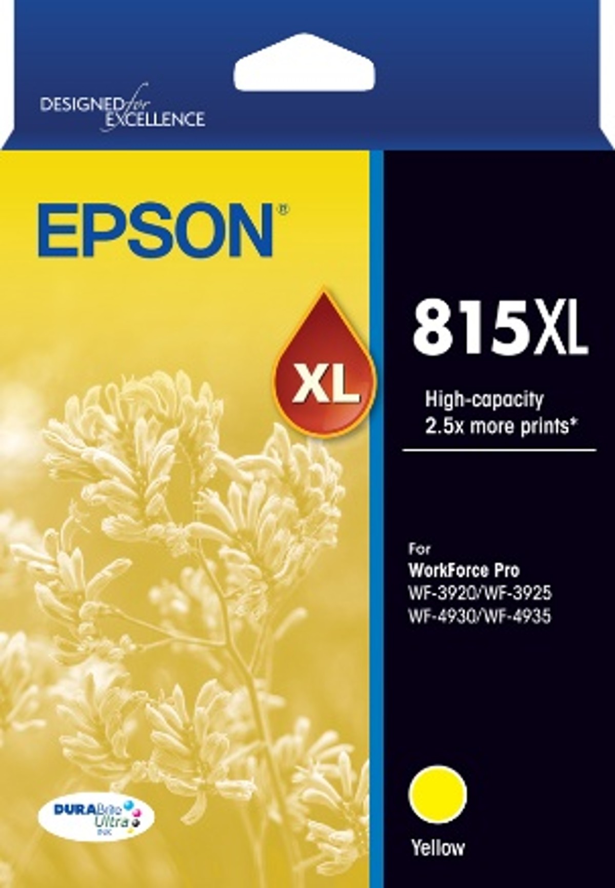 EPSON 815XL YELLOW INK FOR WORKFORCE PRO WF-3920 WF-3925 WF-4930 WF-4935